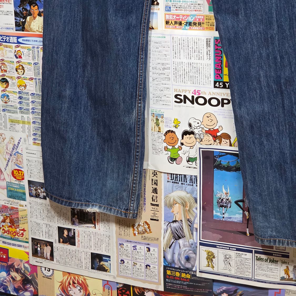 로카웨어 진청 데님 힙합 팬츠 상품이미지4