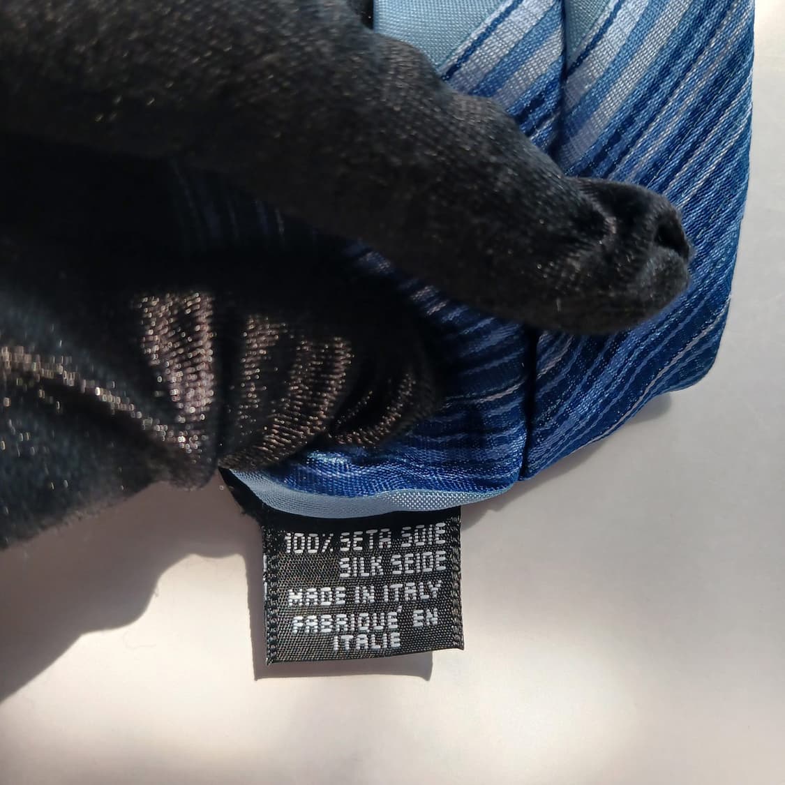 겐조 실크 블루 스트라이프 넥타이 9.7cm A+등급 A18143
 상품이미지8