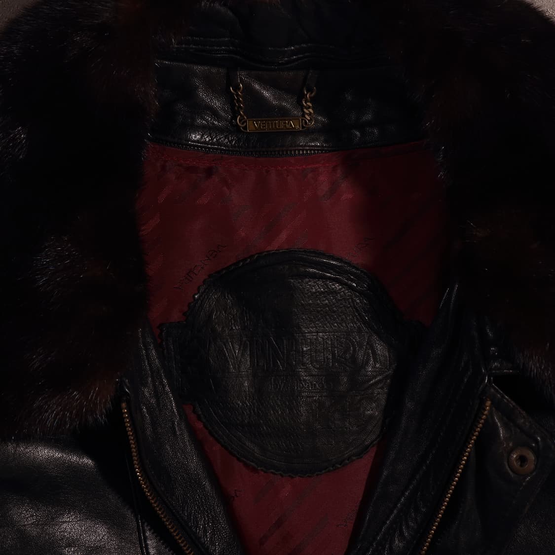 90s 빈티지 레더 봄버자켓 상품이미지3