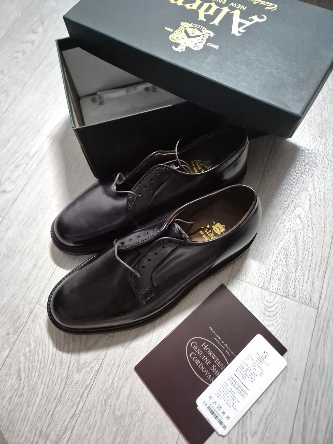 새상품 [7.5E] 알든 990 더비 /9901 987 코도반 더비슈즈  상품이미지2