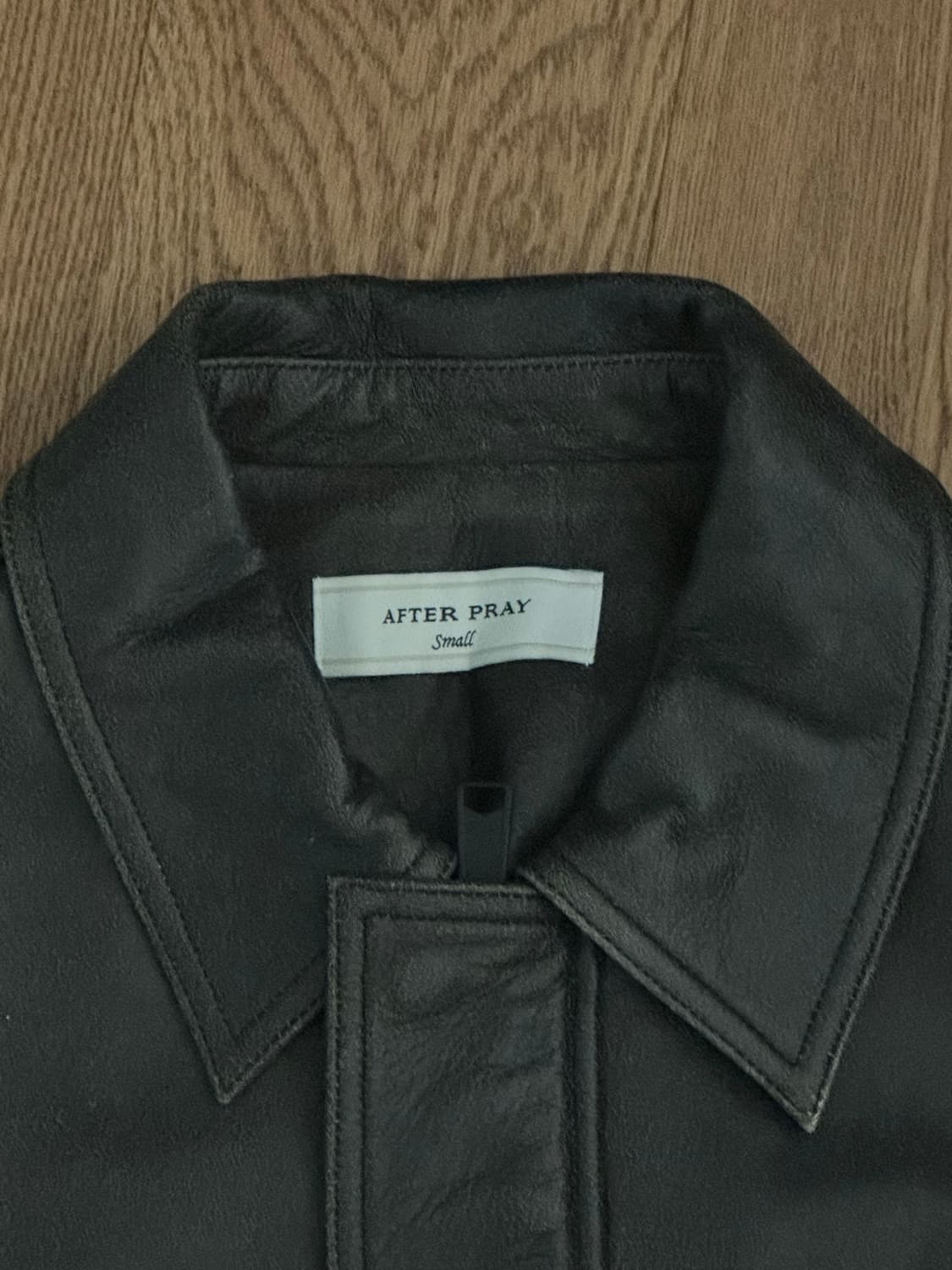 오버사이즈드 레더 블루종 블랙 [S] 상품이미지4