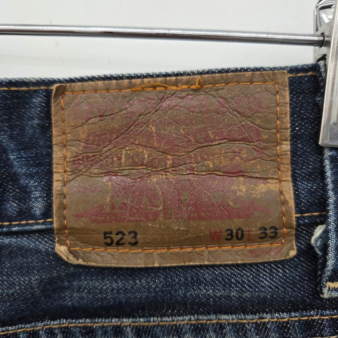 리바이스523 빈티지 워싱 데님 청바지 허리33in 상품이미지7