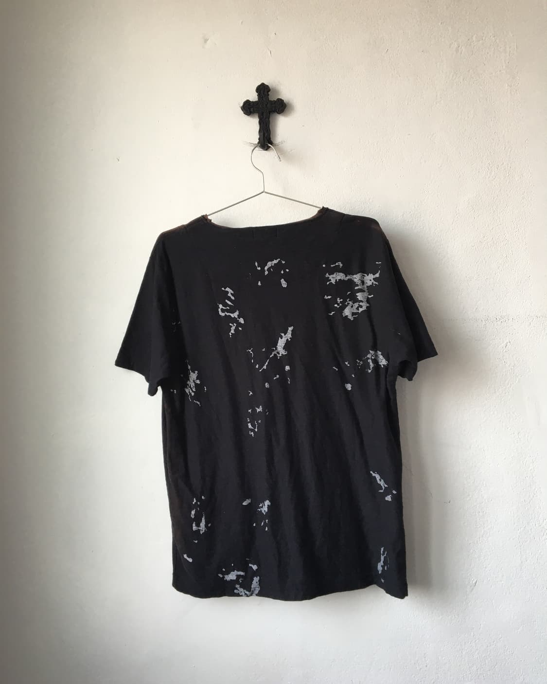 Lettering printing lace up t shirt 상품이미지3