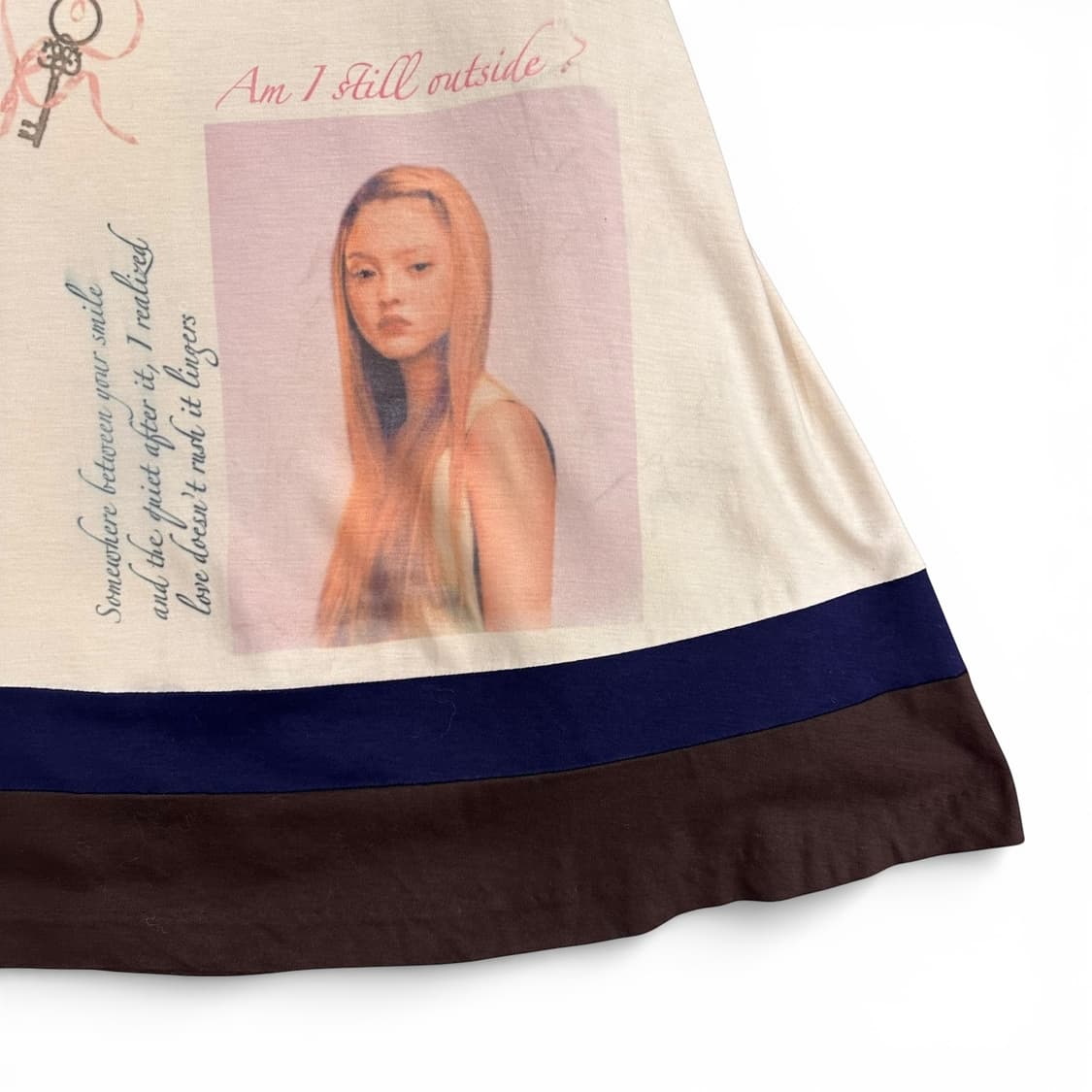 beige ribbon coloration skirt  상품이미지4