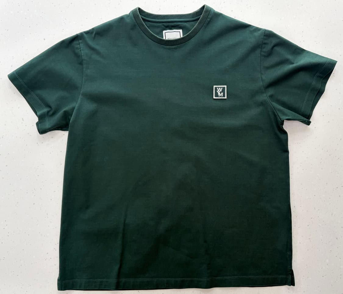 우영미 백로고 티셔츠 그린(46) 상품이미지1