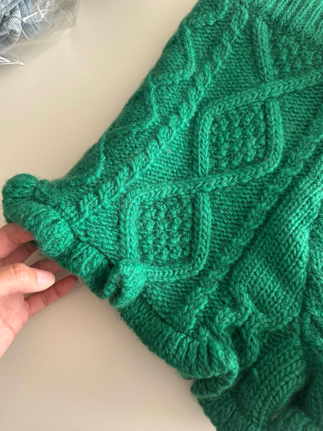 프레클 연말룩 크리스마스 꽈배기 니트숏팬츠 상품이미지8