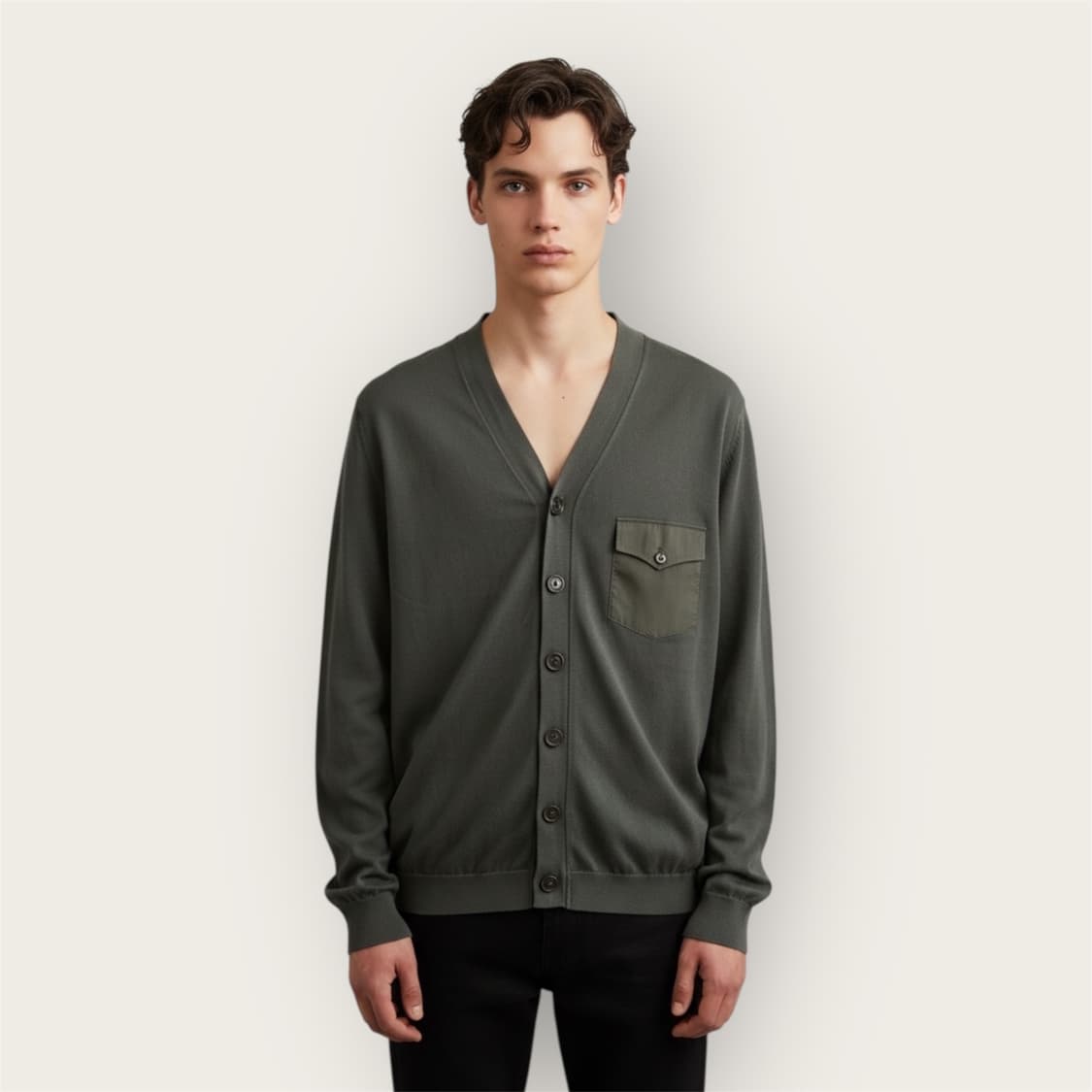 .105/ 브루넬로쿠치넬리 원포켓 울 가디건 상품이미지1