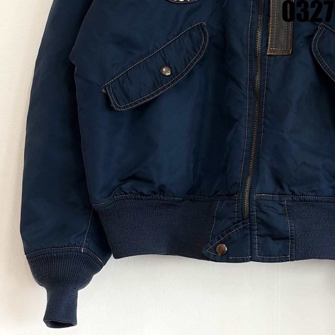 미군 항공 점퍼 MA-1 타입 플라이트 자켓 L 0327 상품이미지3