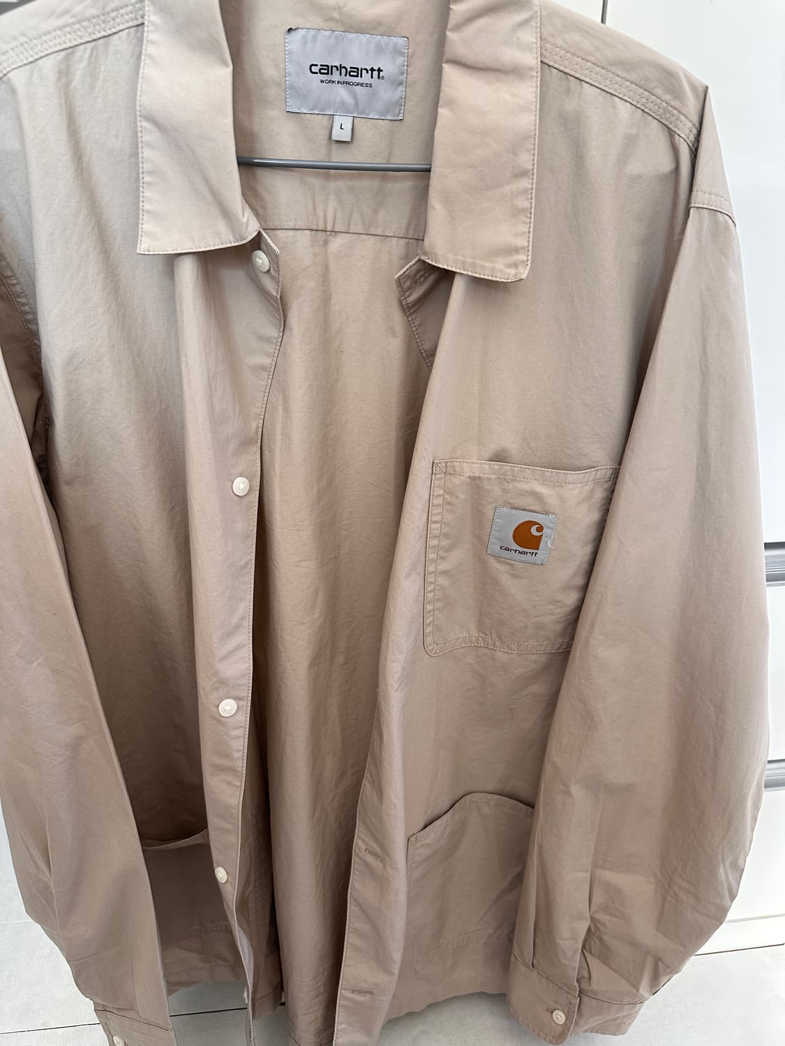 칼하트 베이지 셔츠 자켓 아우터 상품이미지1