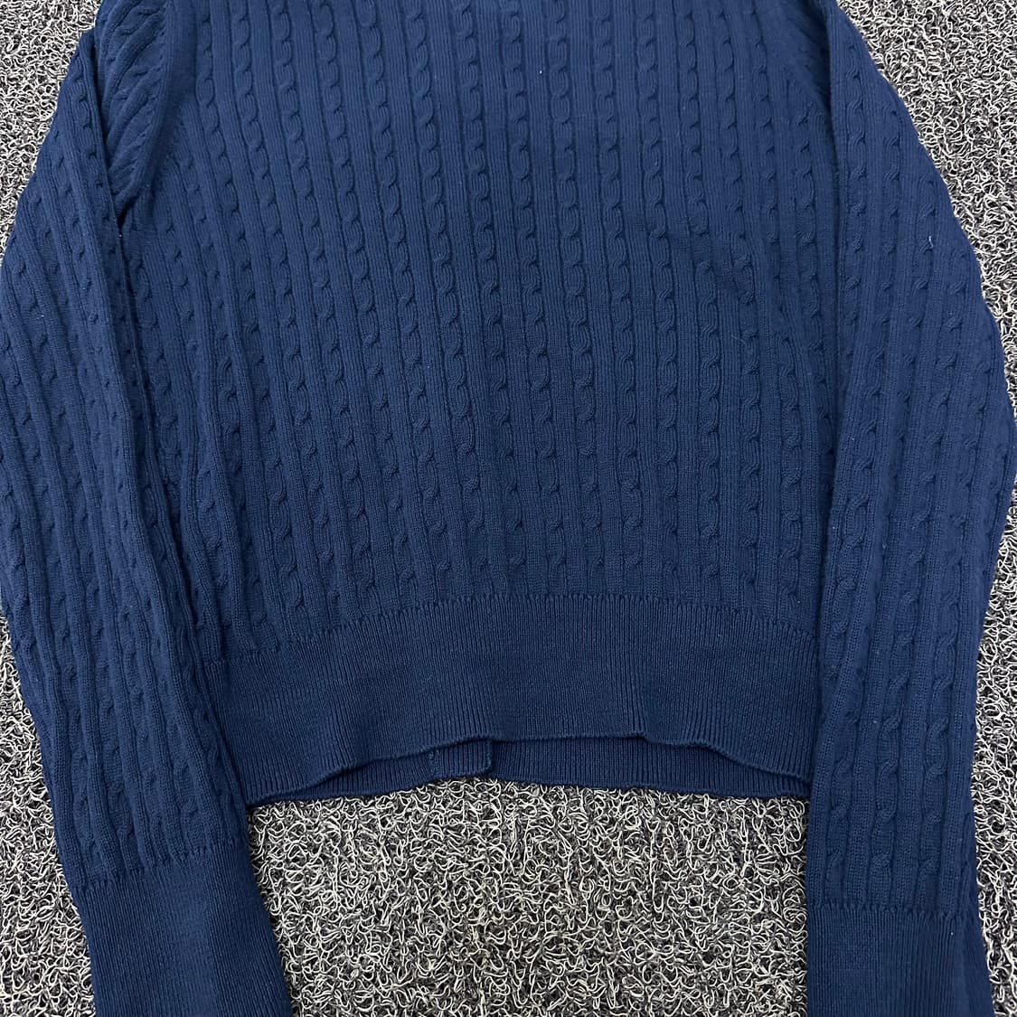 빈폴 여성 케이블 꽈배기 가디건 니트 네이비 S 상품이미지8