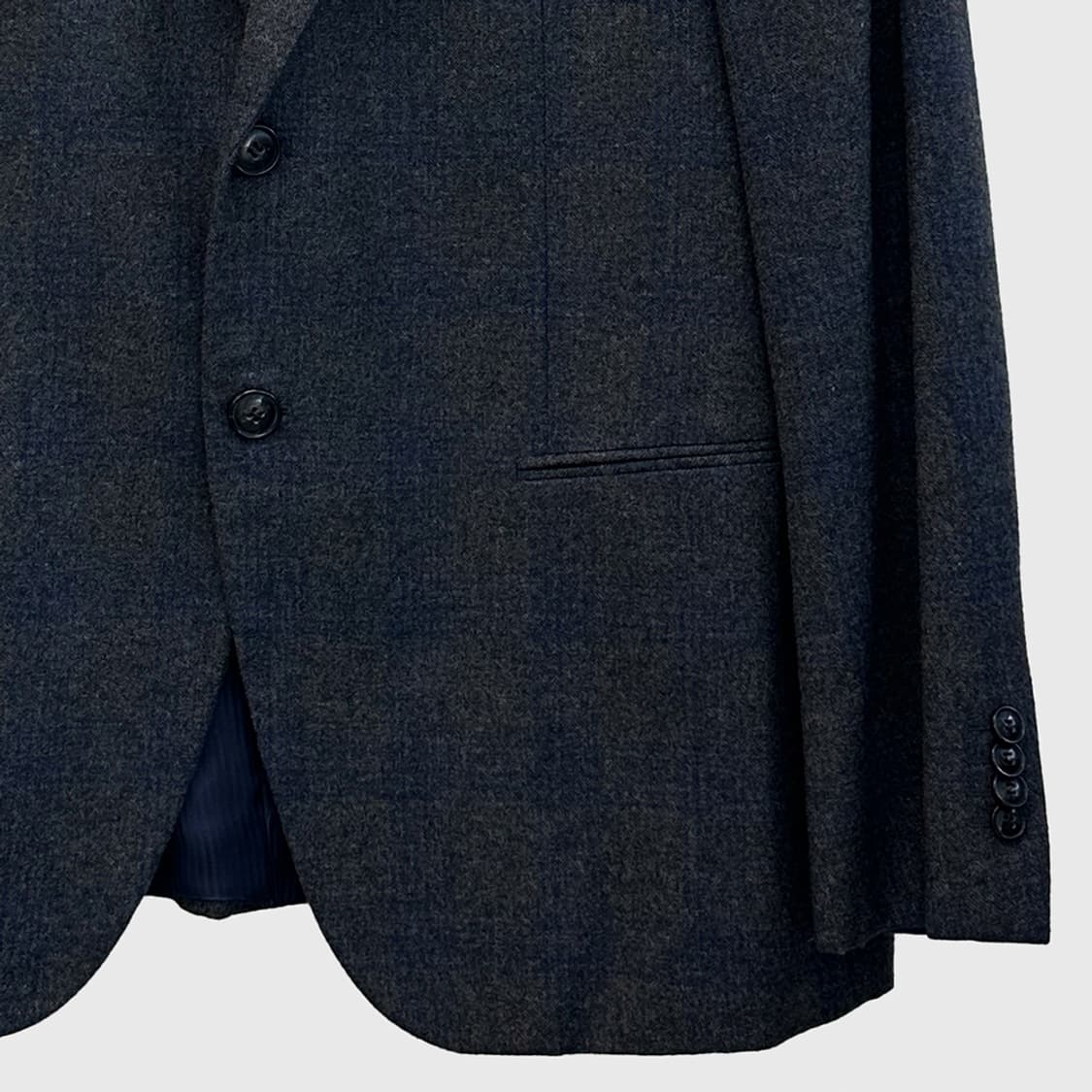 조르지오 아르마니 울 캐시미어 체크 블레이저 자켓 국내 매장판 남성 54 상품이미지3