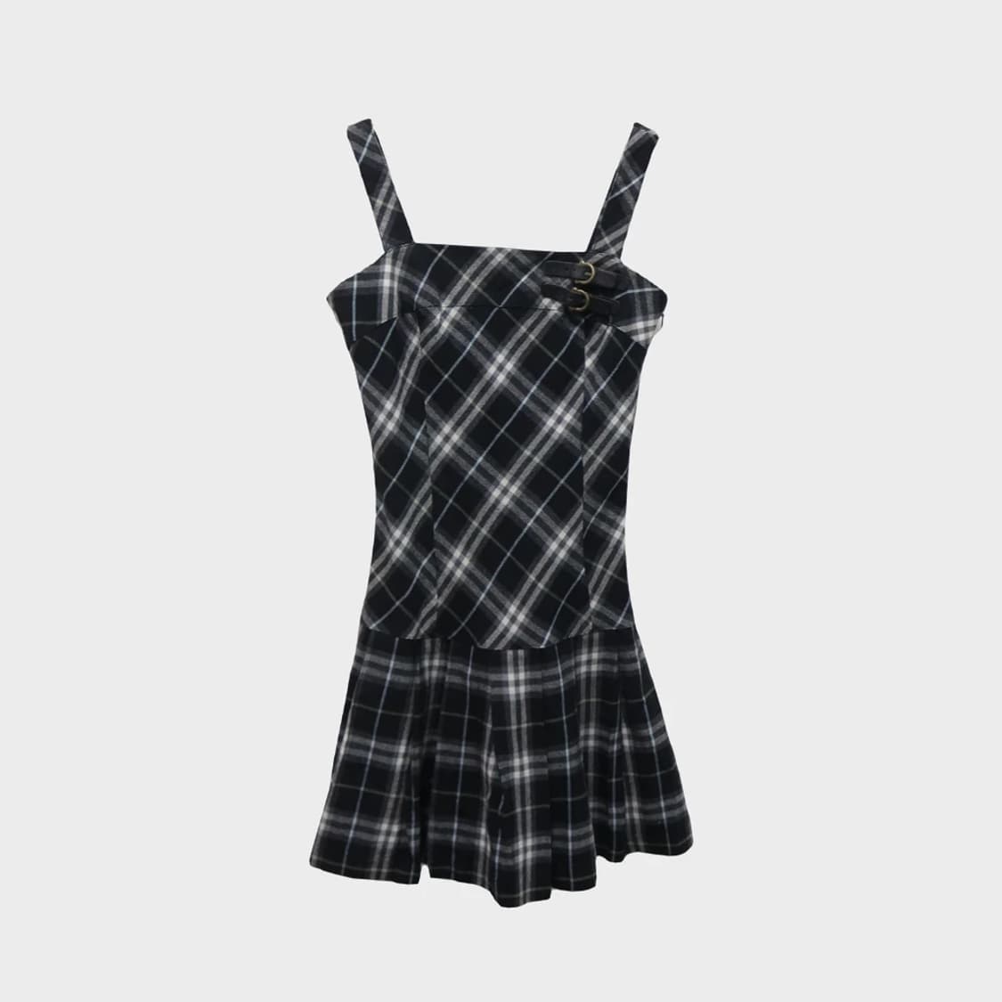 버버리 블루라벨 체크 울 혼방 원피스 60130 상품이미지1