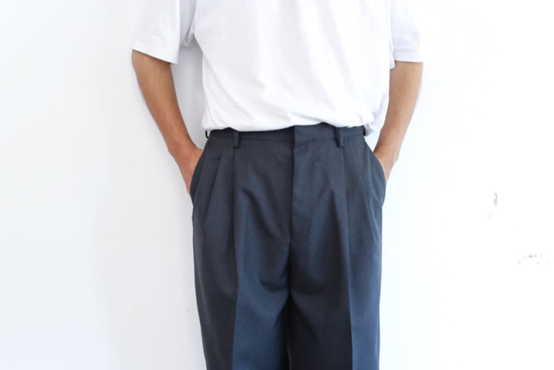 AURALEE 오라리 BLUEFACED WOOL WIDE SLACKS 상품이미지4