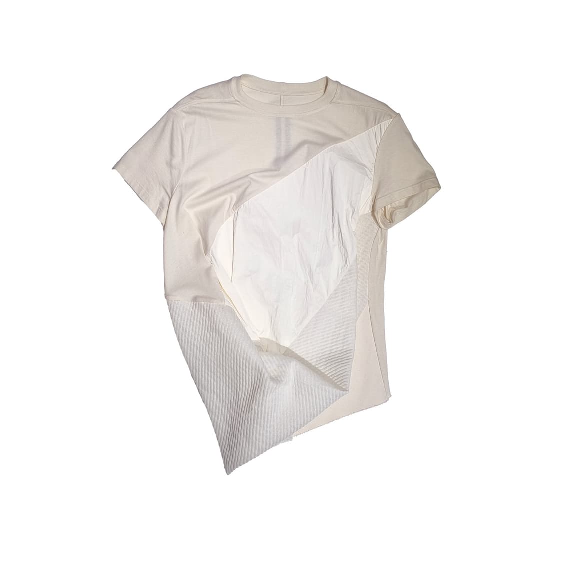 릭오웬스 -18SS DIRT 비대칭 티셔츠 - 아이보리 - 40 상품이미지1