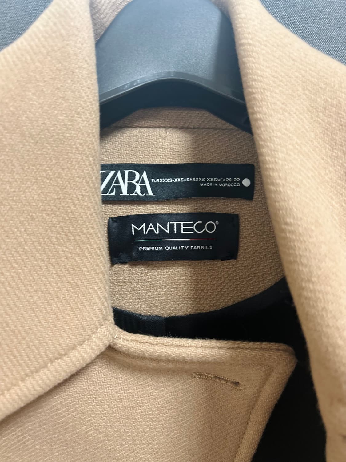 자라 ZW COLLECTION MANTECO 만테코 울 블렌드 코트 상품이미지7