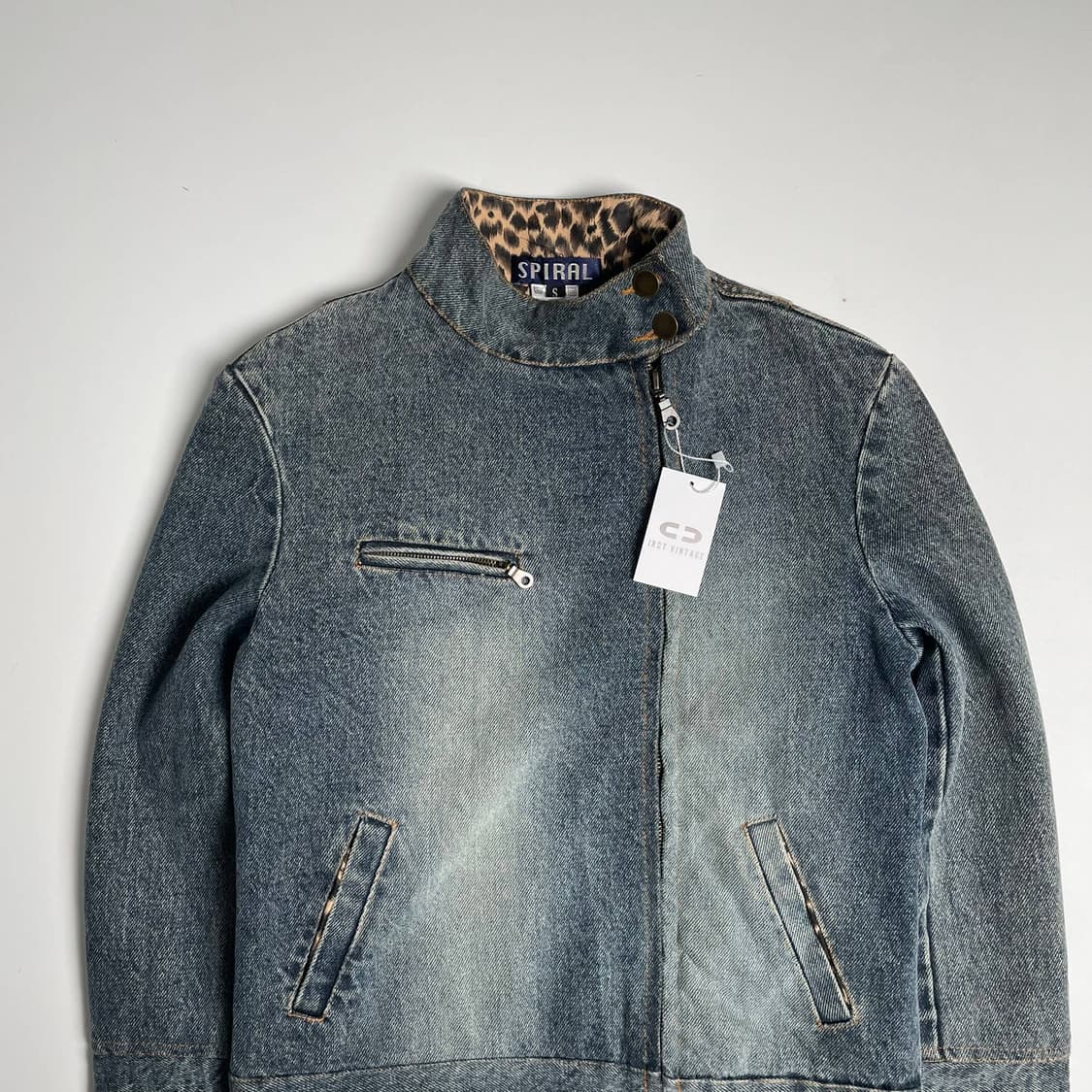 Spiral 언밸런스 데님 자켓 상품이미지2