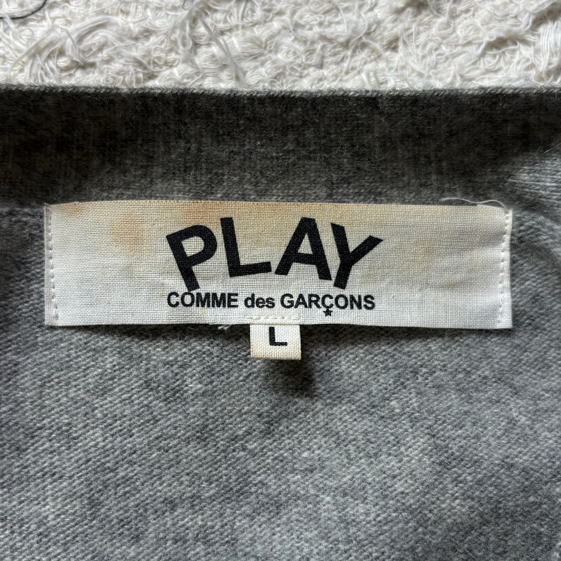 꼼데가르송 블랙 와펜 그레이 울 가디건 상품이미지6