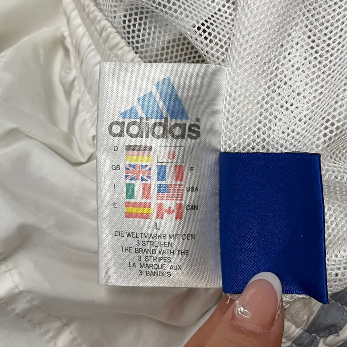 [정품/85] 아디다스 삼선 트레이닝 바지 화이트 흰실 실버  상품이미지5