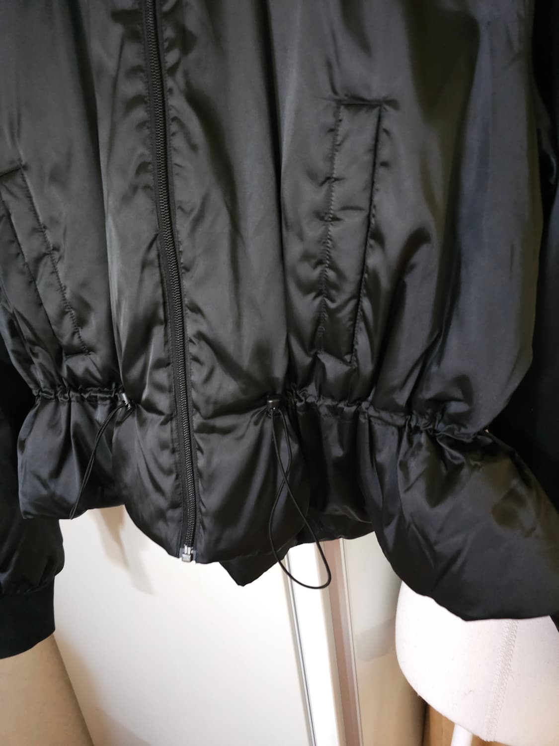 아디다스 블랙 봄버 패딩 자켓 상품이미지5