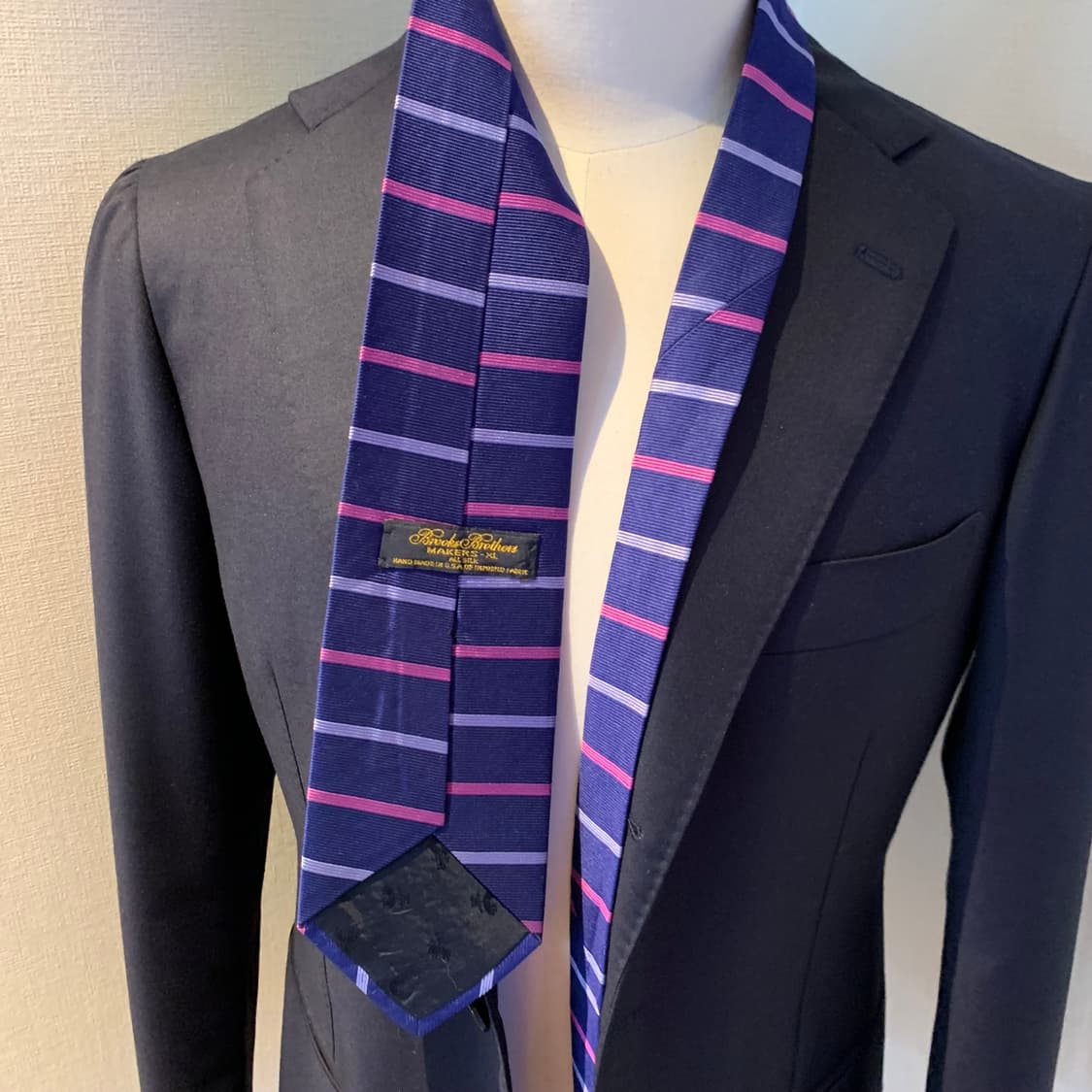 브룩스브라더스 스트라이프 명품 100실크 정장넥타이 A+등급 상품이미지2