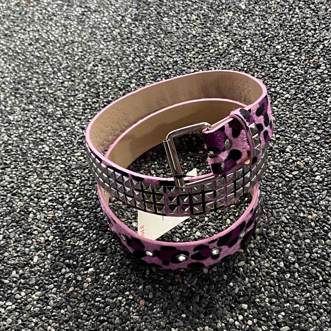 빈티지 y2k 핑크 레오파드 벨트 B3753 상품이미지1