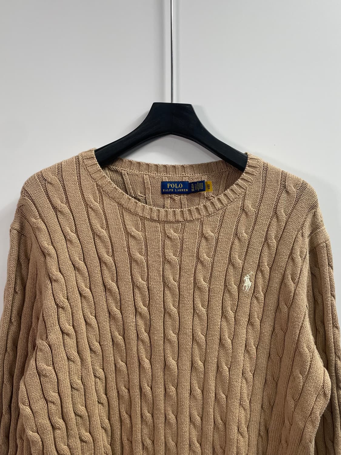 폴로 랄프로렌 베이지 케이블 니트 (on.634)   상품이미지2