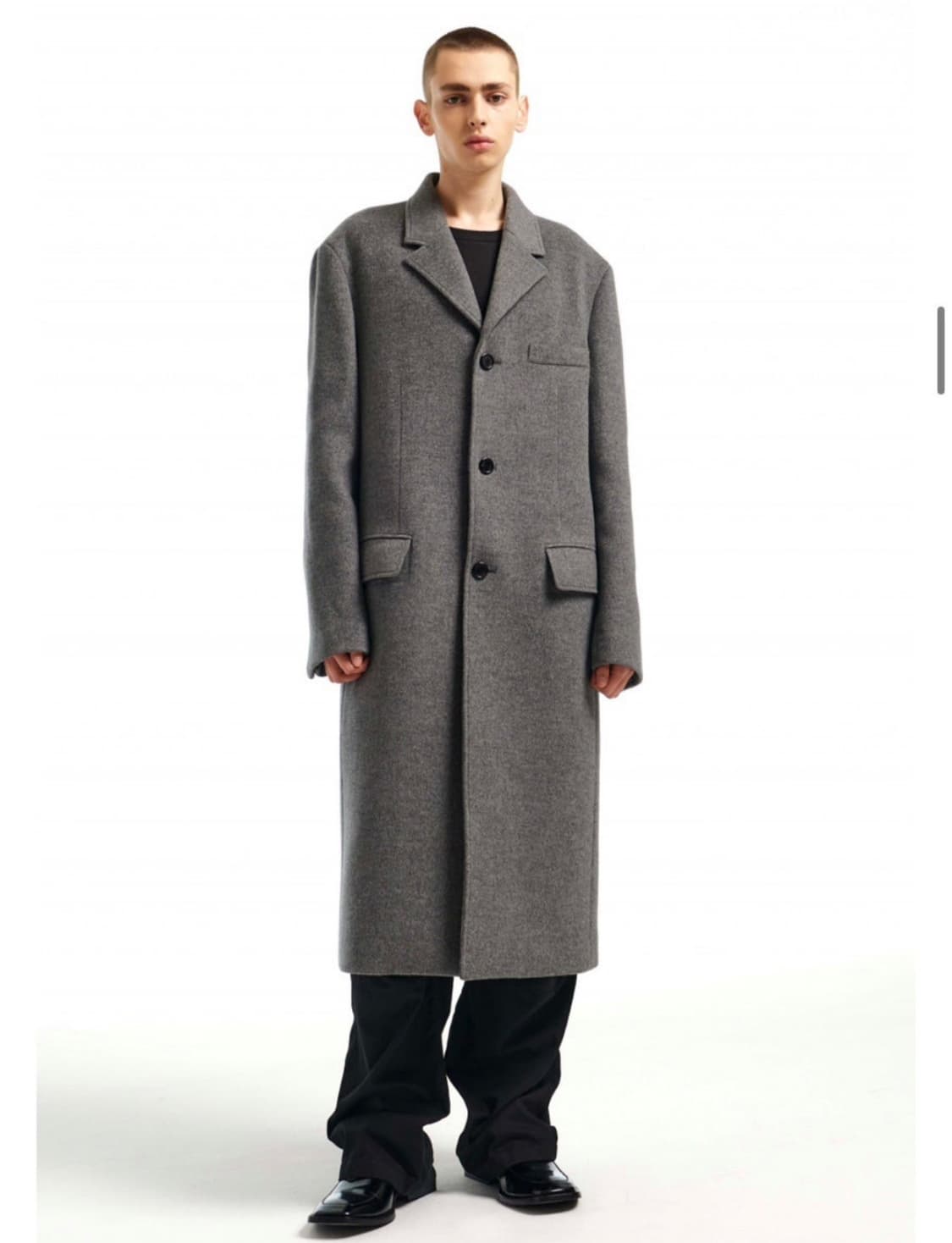 (M) MNGU 체스터필드 코트 IN 그레이 상품이미지1