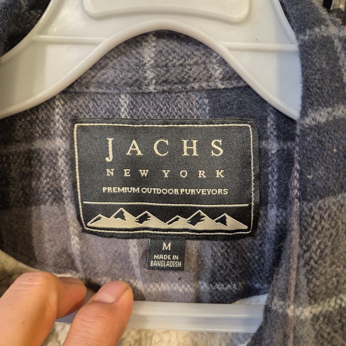 M 안감털배색 체크자켓 상품이미지3