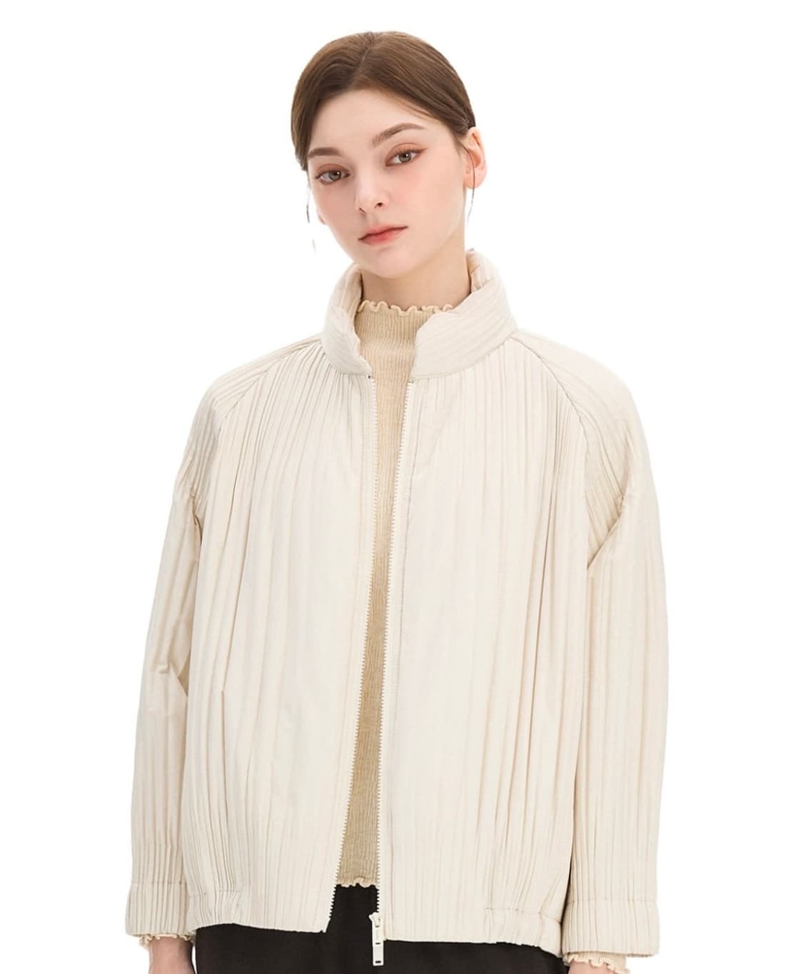 요이츠 24fw 플리츠 레이어드 자켓 상품이미지2