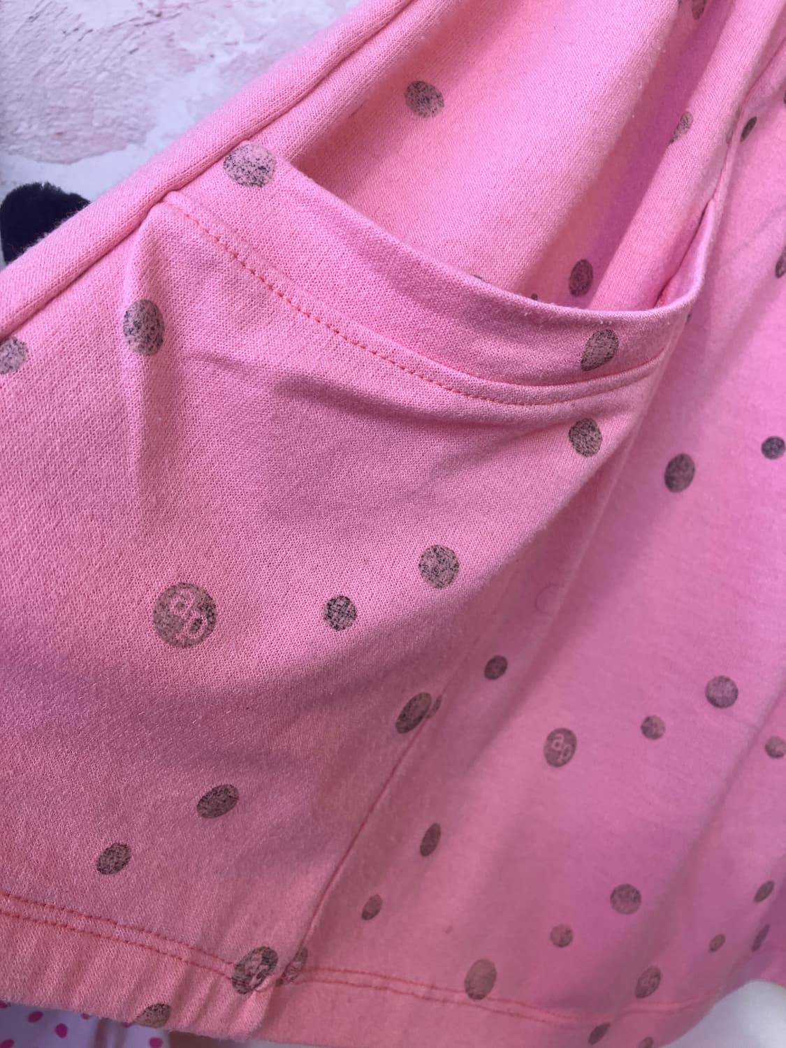 딸기우유 도트 포켓 스커트 상품이미지3