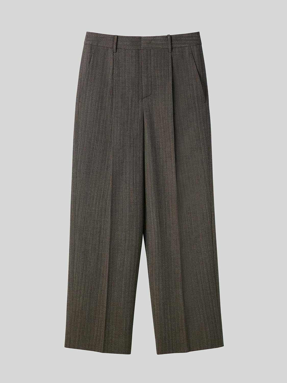 렉토 26SS 브로큰 헤링본 수트 팬츠 다크 카키 상품이미지7