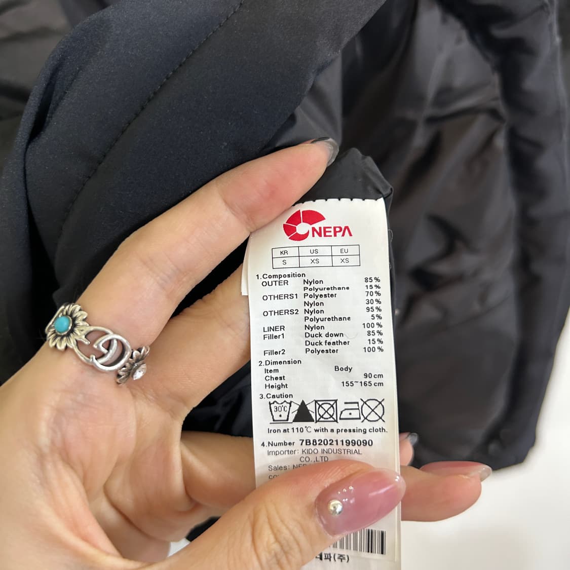 네파 여성 덕다운 패딩 90 빵빵함 상품이미지4