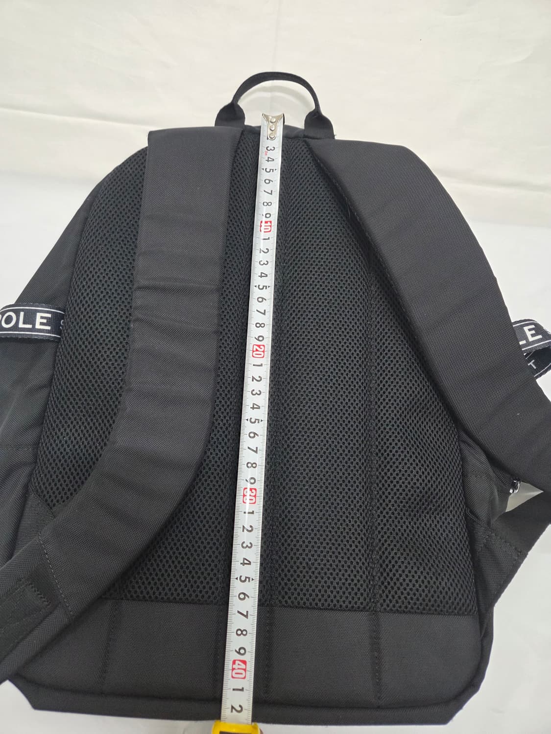 Unisex 블랙 NEW-B ON 로고 웨빙 백팩 BO91D4S015 상품이미지5