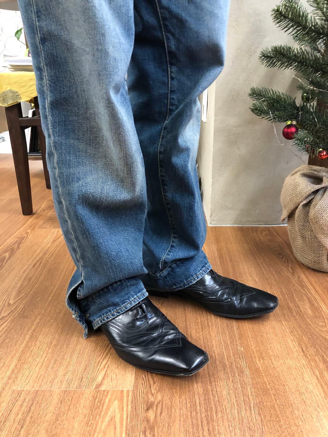 Prada 스퀘어토 더비슈즈 UK8.5 상품이미지1