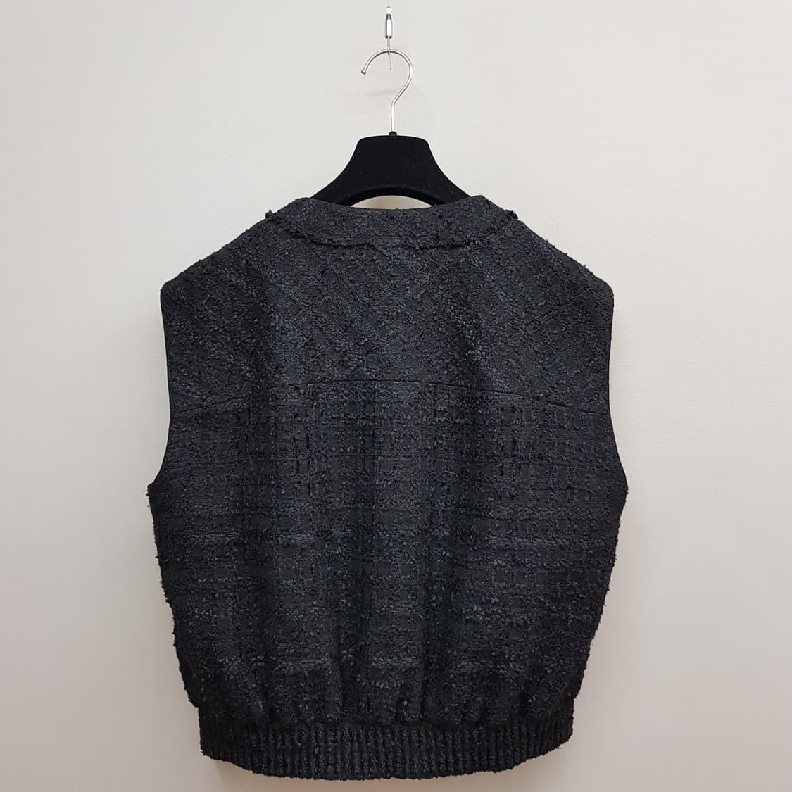 한섬 SJSJ 2022 트위드 패딩 베스트 76-90-155사이즈 상품이미지4