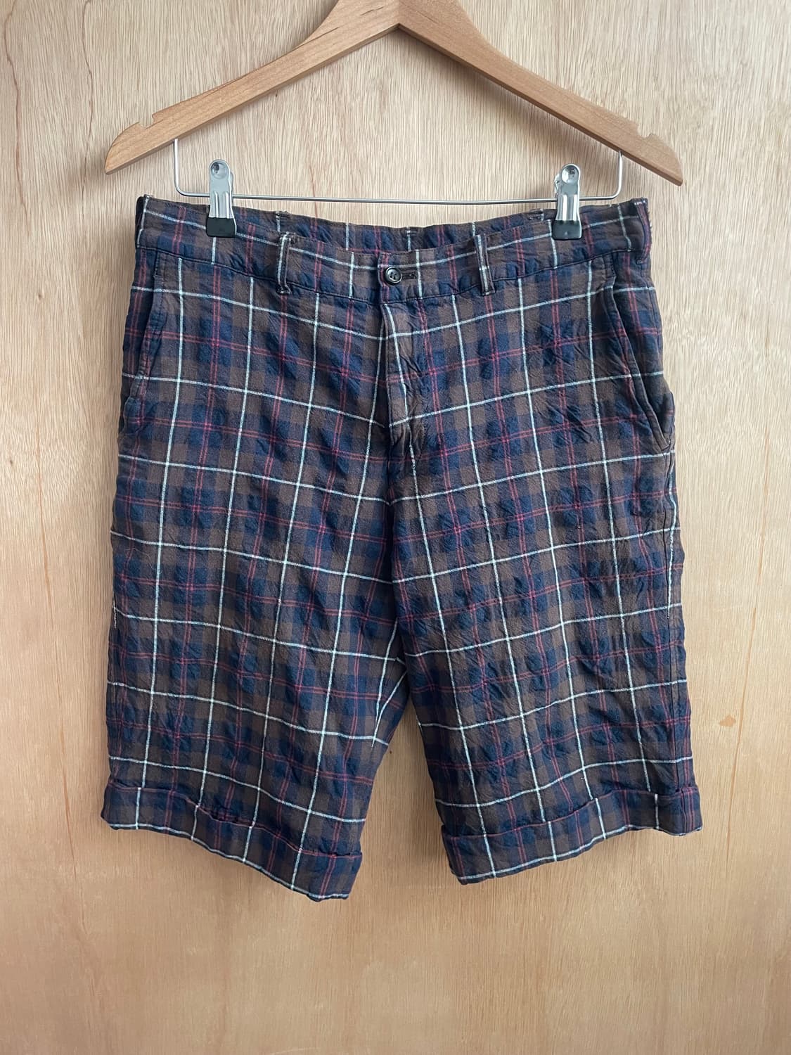 꼼데가르송 옴므 체크 쇼츠 상품이미지4