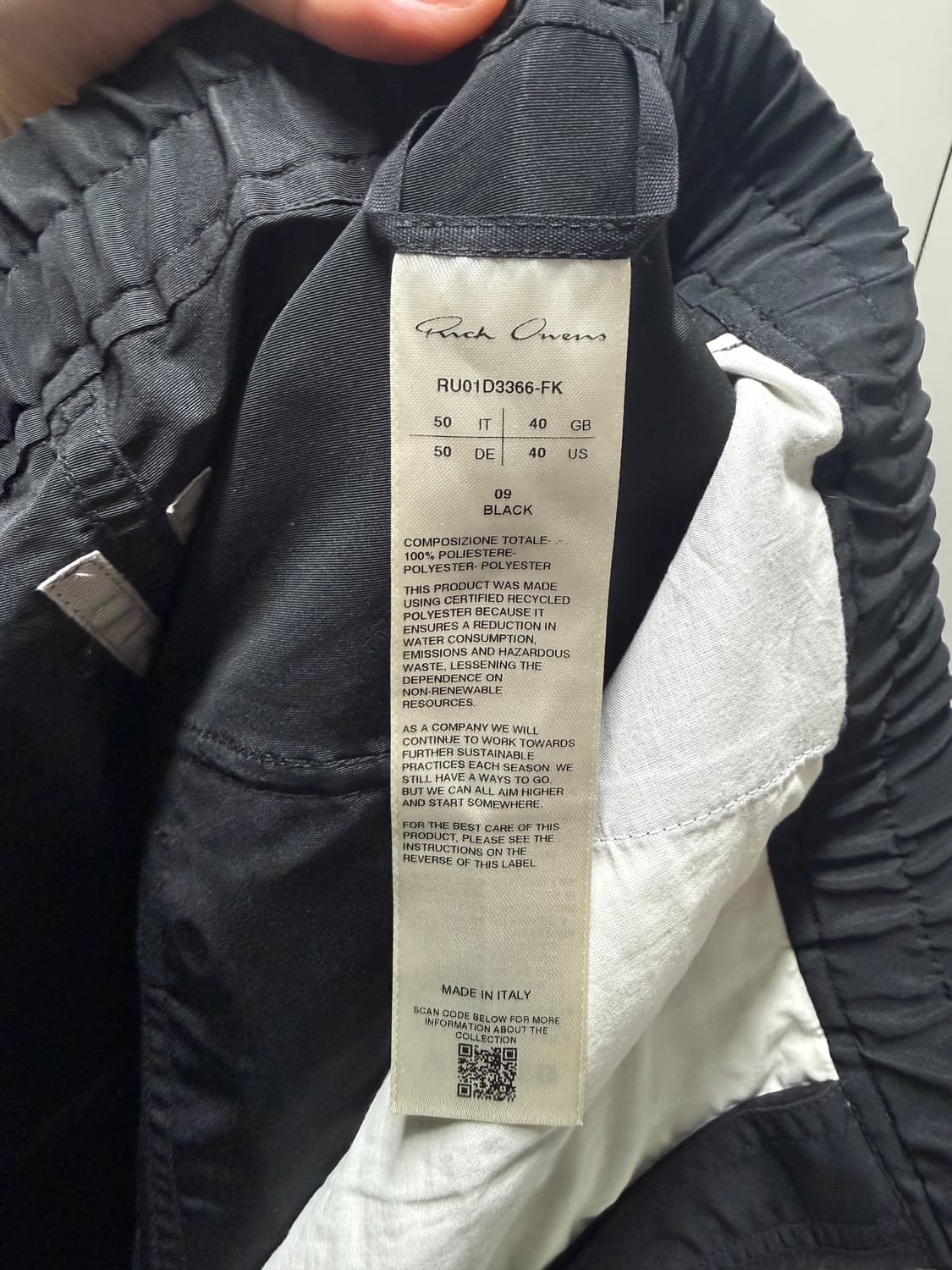 릭오웬스 리도 게스 벨라 와이드 팬츠 상품이미지8