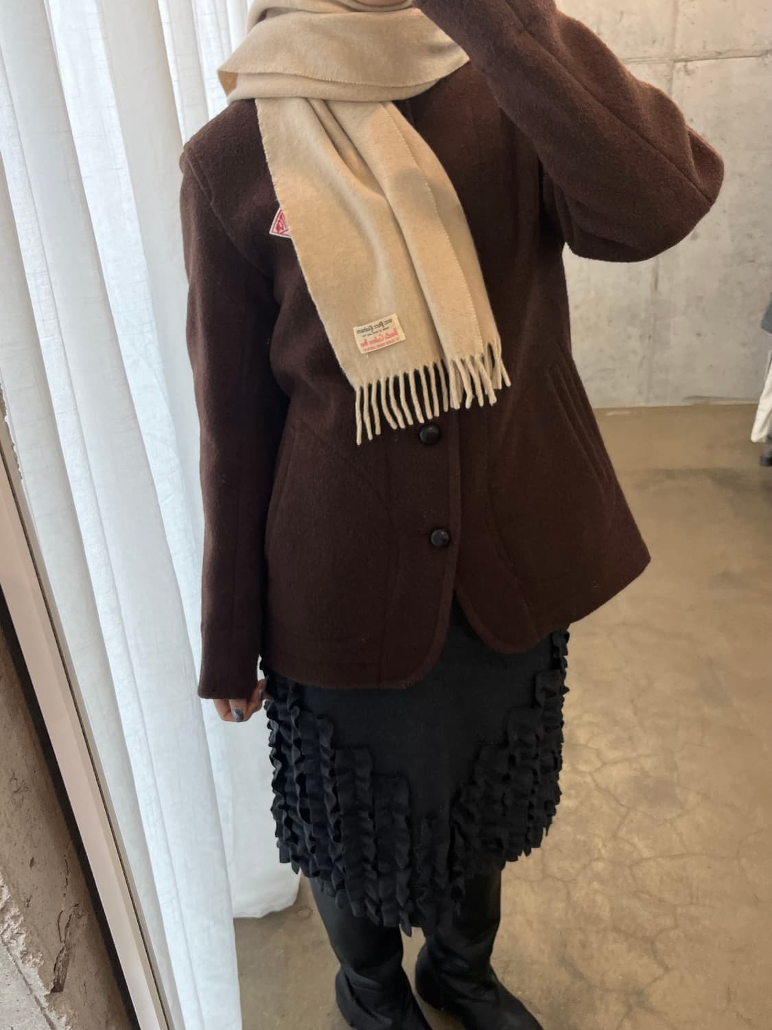 BENNETTS 캐시미어 하우스 머플러 made in SCOTLAND 상품이미지10