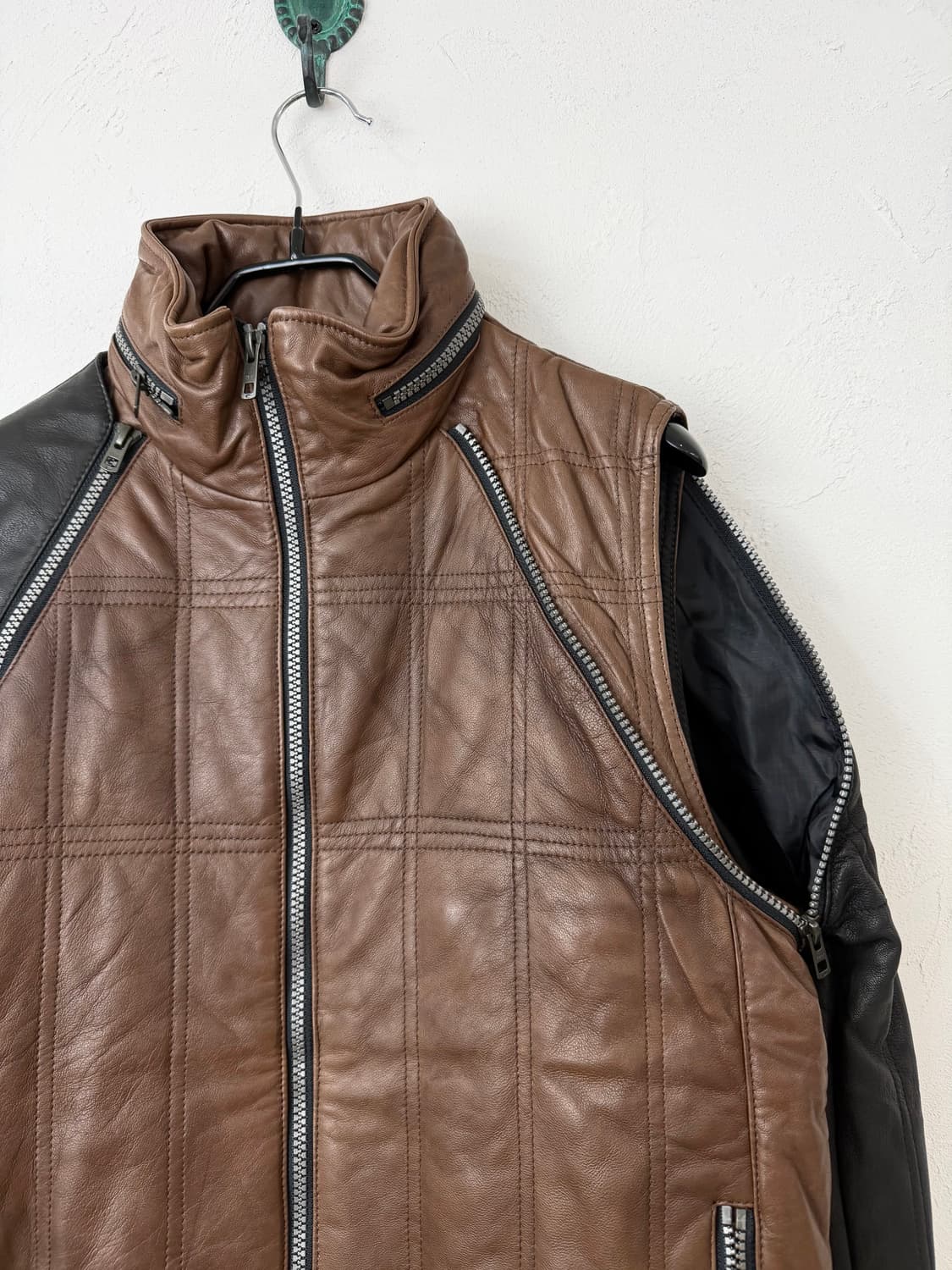 NUMERO DUE 기믹 램 레더 팬츠 상품이미지2