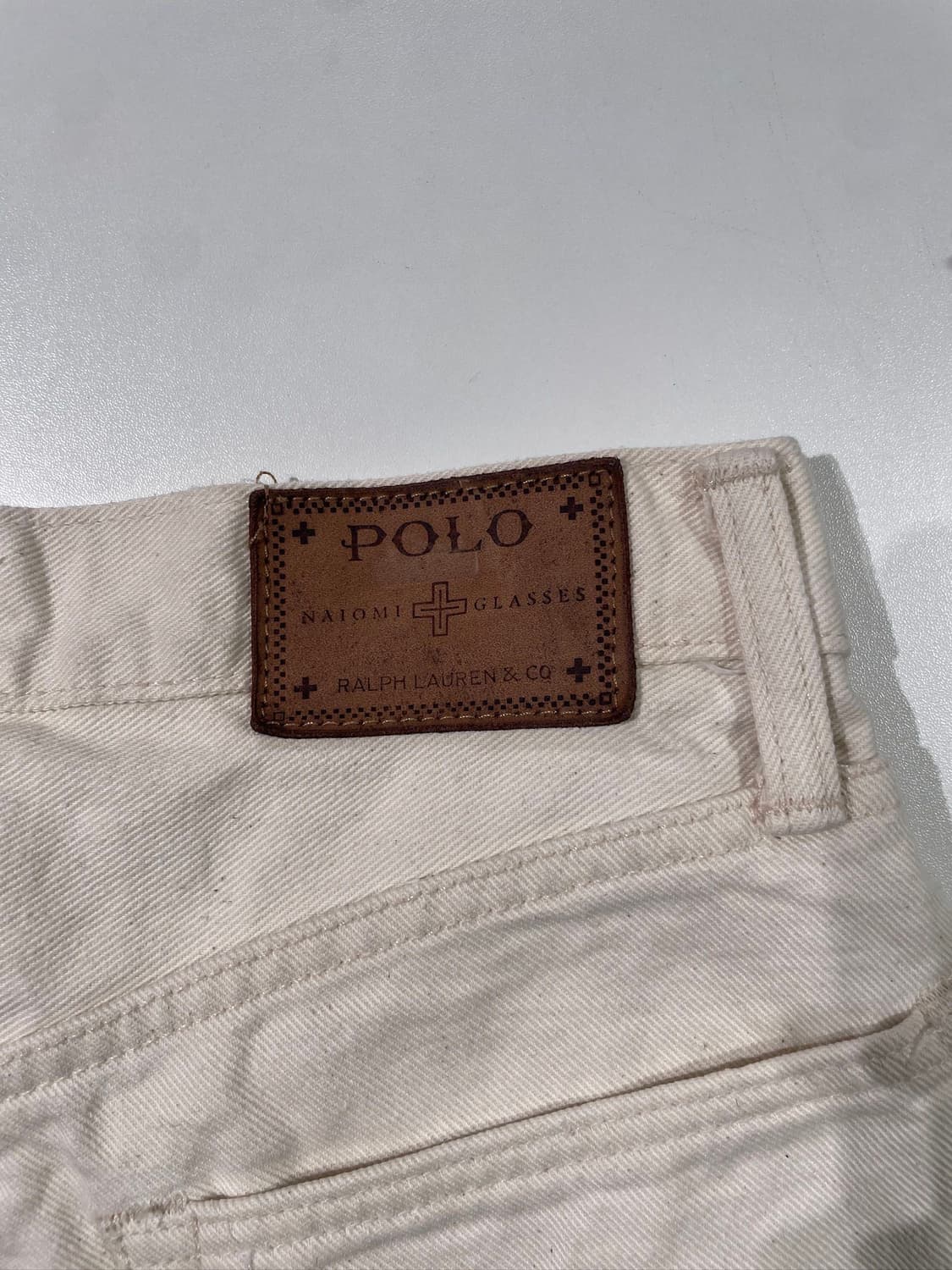 폴로 랄프로렌 아이보리 나오미 글래스 데님 팬츠 상품이미지9