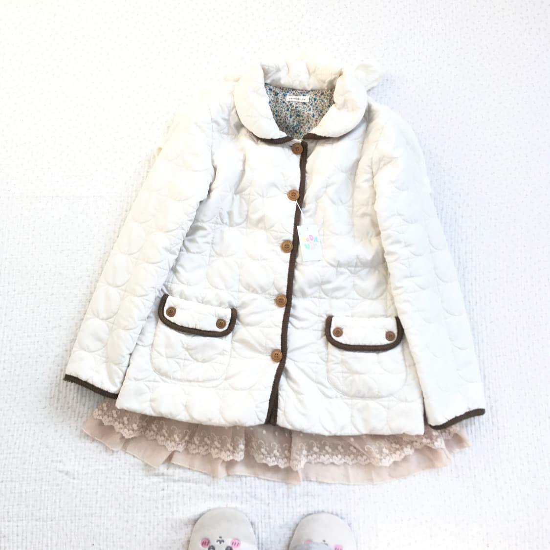 JPN/ 퀄팅패딩 경량패딩 모리걸패딩 모리룩경량패딩 둥근카라패딩 상품이미지1