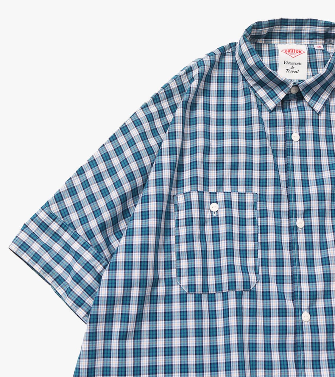 DANTON - CROP CHECK SHIRT 상품이미지4