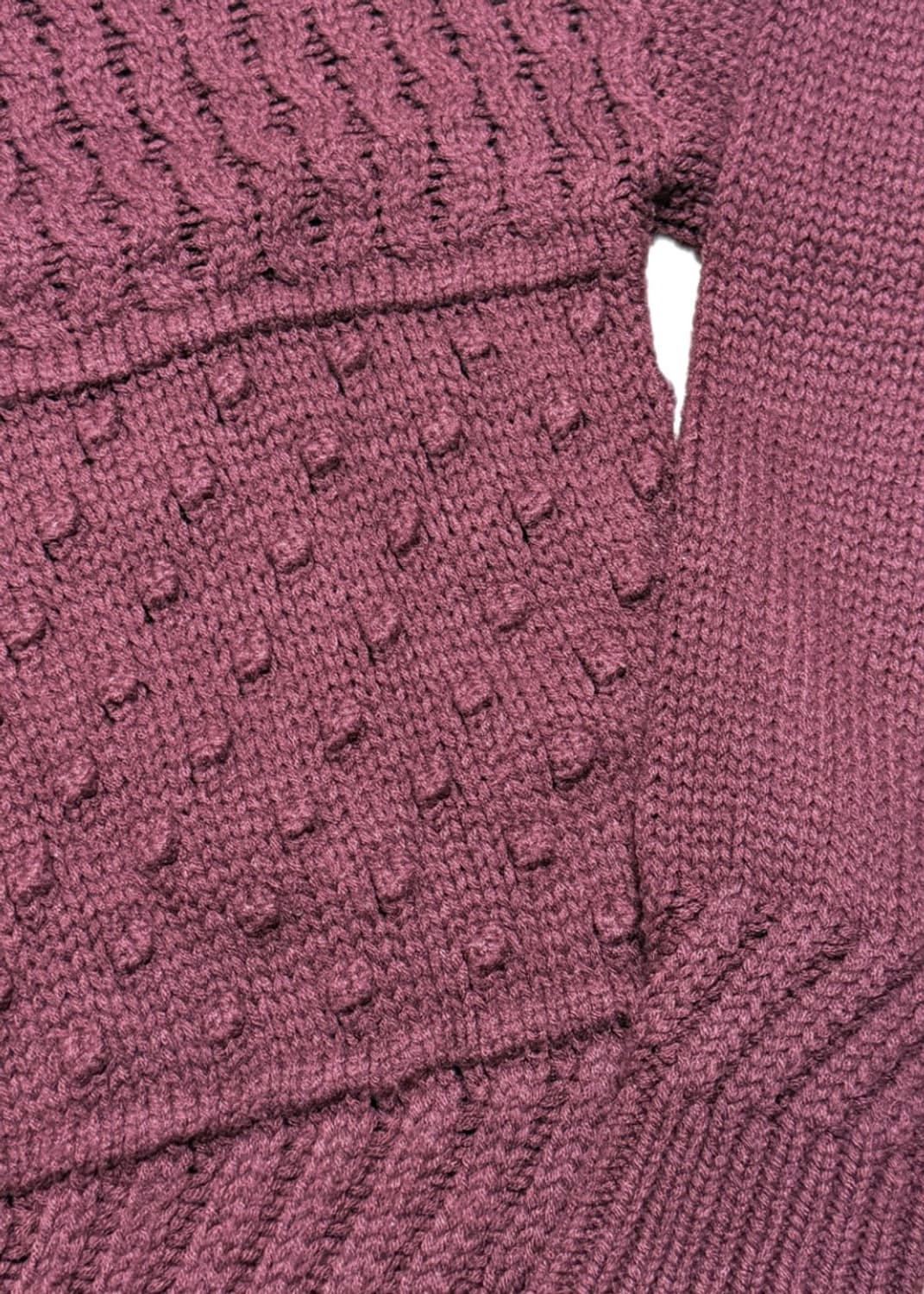 하레 버건디 니트 상품이미지5