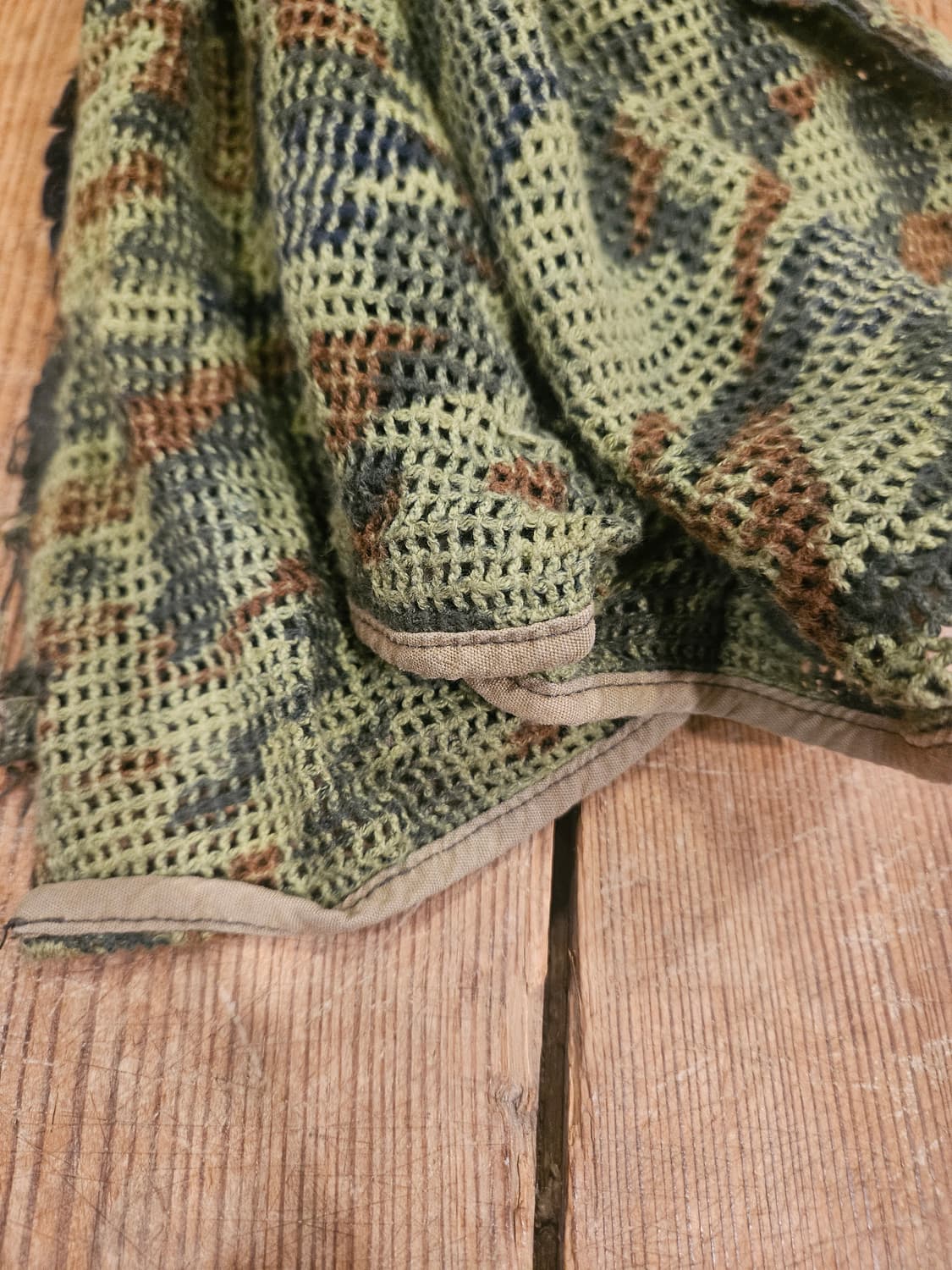 빈티지 코튼 매쉬 카모 머플러  상품이미지2