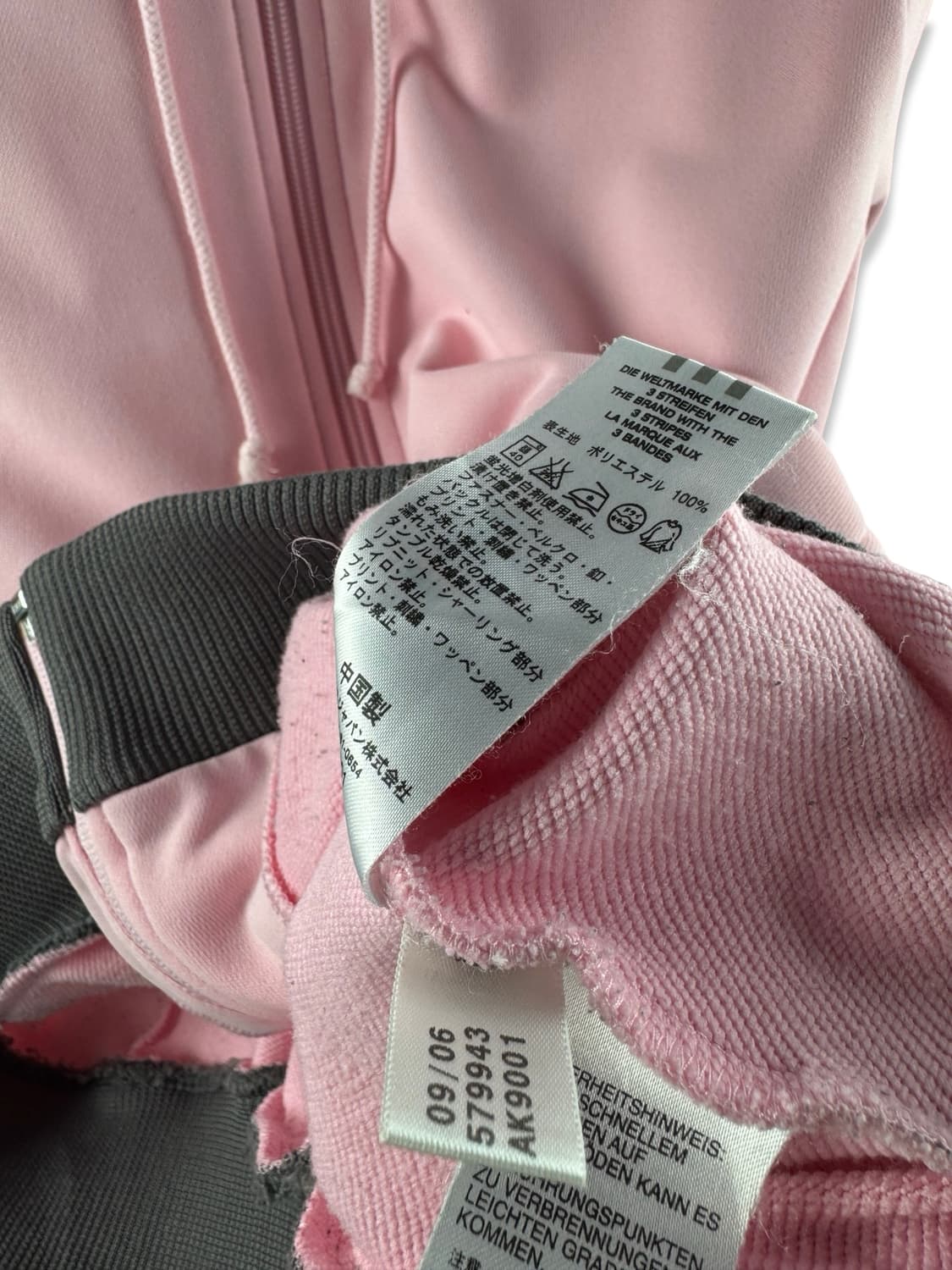 아디다스 핑크 그레이 딸기우유 후드플락3100 상품이미지5