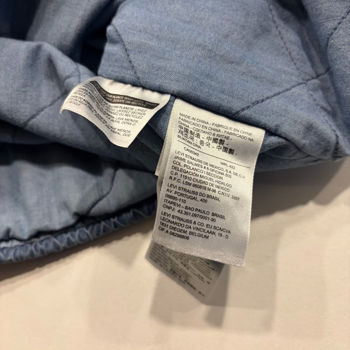 [M] 리바이스 데님 누빔안감 코치 자켓 C438 상품이미지9