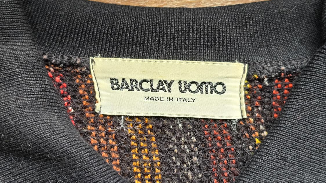 일본 빈티지 니트 Lampo 람포 지퍼, Made In Italy  상품이미지6