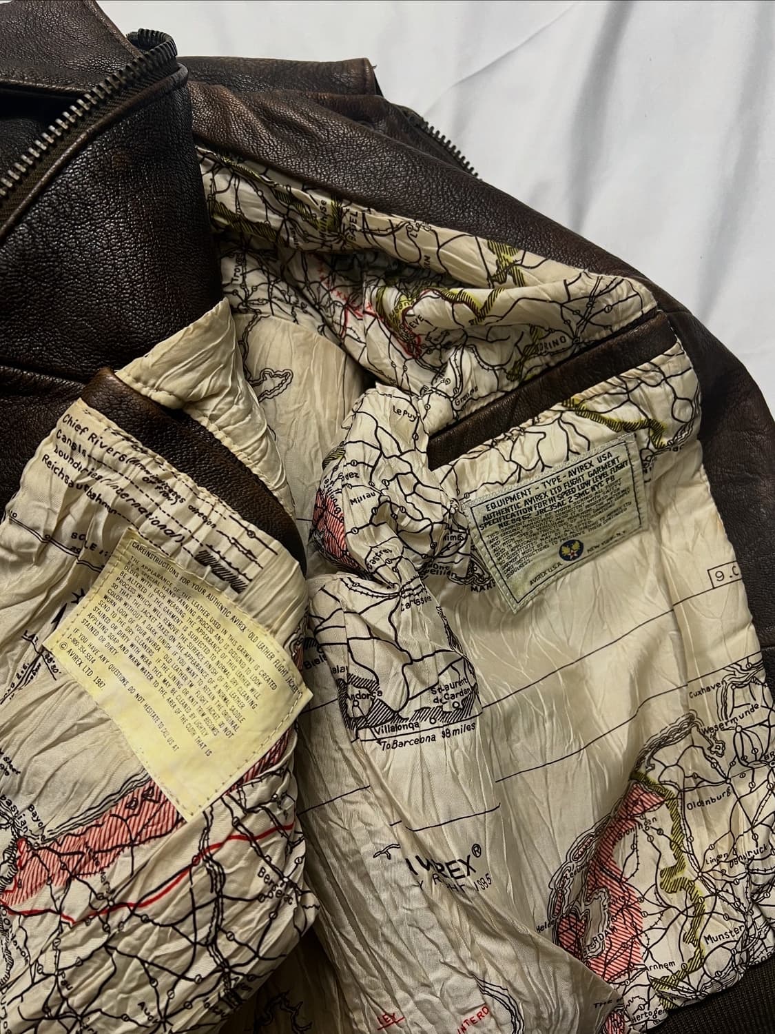 아비렉스 A-2 가죽자켓 상품이미지6