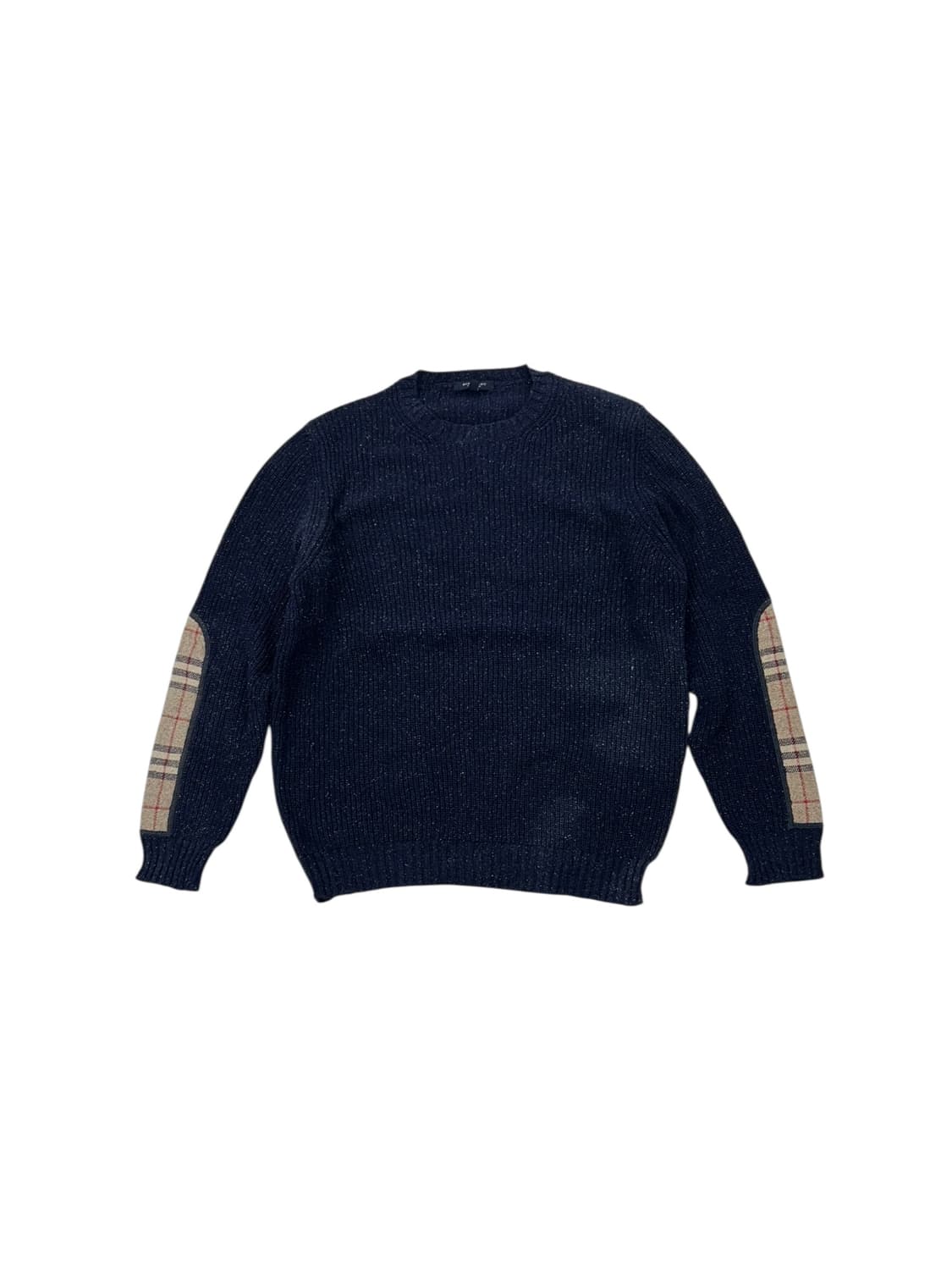 버버리 체크 패치 니트 스웨터 상품이미지1