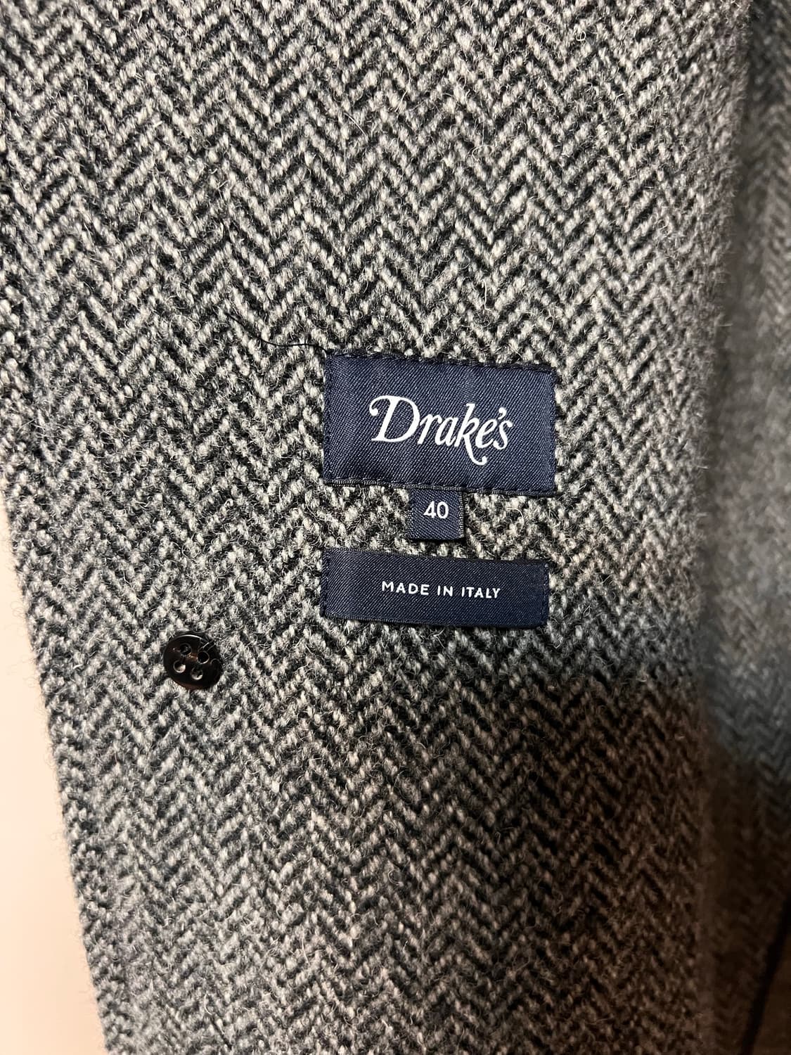 드레익스 해링본 울 래글런 코트 그레이 상품이미지3